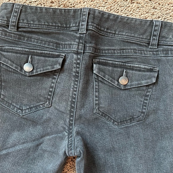CAbi Womens Size 10 Jeans Pants BOOTCUT ONYX Dk GRAY BLACK DENIM Pants - Picture 4 of 9